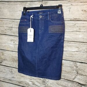 US Jeans Co. Denim Moto Pencil Skirt Size 26
